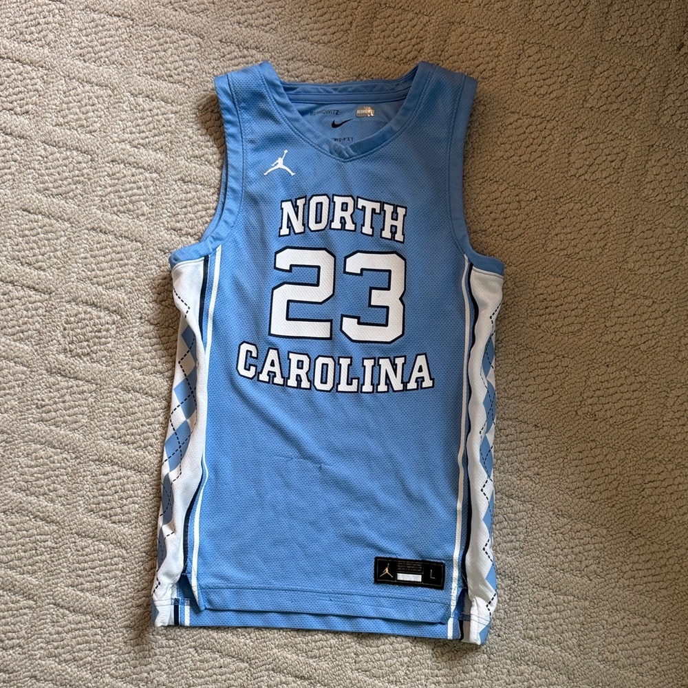 Youth Nike Light Blue Michael Jordan North Carolina Jersey